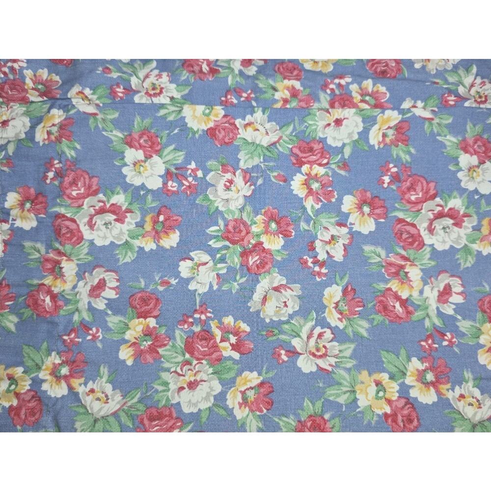 VTG Ralph Lauren Hope Pillow Shams Set 2 Floral French Country Blue Cottage